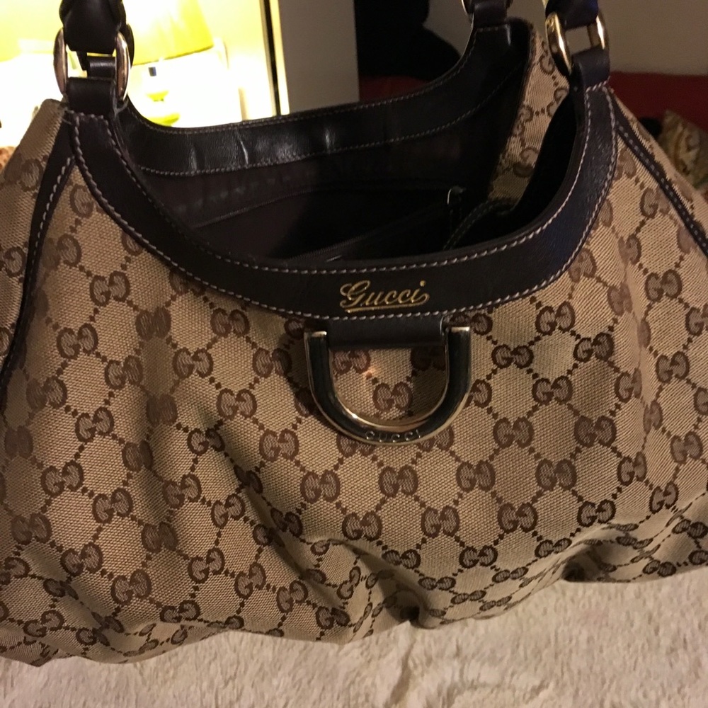 Authentic  Abby D ring hobo XL